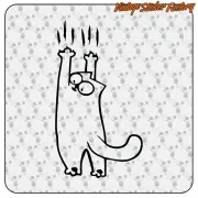 SIMON'S CAT -2 AUFKLEBER. KAUFEN SIE VINYLAUFKLEBER.
