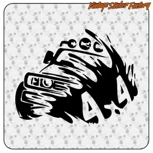 4X4 3 STICKER. BUY VINYL STICKERS.