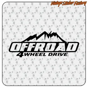 AUTOCOLLANT OFFROAD 4 WHEEL DRIVE. ACHETEZ DES AUTOCOLLANTS EN VINYLE.