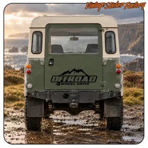 OFFROAD 4 WHEEL DRIVE STICKER. BUY VINYL STICKERS.