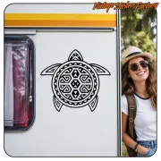 TRIBAL TURTLE - 9 STICKER. BUY VINYL STICKERS.