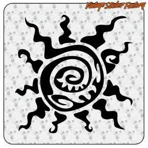 TRIBAL SUN -6 STICKER. BUY VINYL STICKERS.