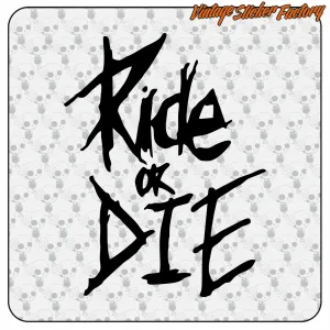 Ride or Die Aufkleber | Custom-Motorradvinyl