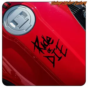 Ride or Die Aufkleber | Custom-Motorradvinyl