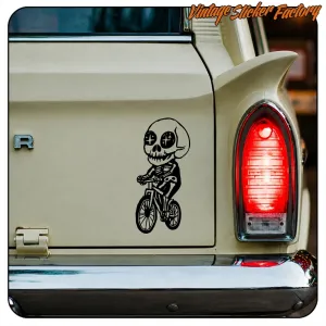 Autocollant Skull Bike en vinyle pour vélo