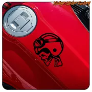 AUTOCOLLANT CASQUE DE CRÂNE. ACHETEZ DES AUTOCOLLANTS EN VINYLE.