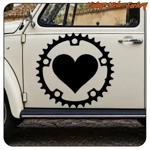 Sticker Bike Love pour vélo | Vinyle découpé