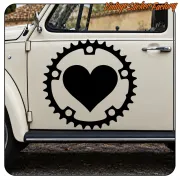 Sticker Bike Love pour vélo | Vinyle découpé
