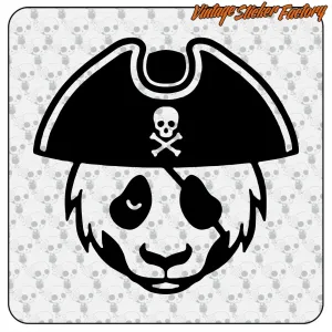 PANDA PIRATA AUFKLEBER. KAUFEN SIE VINYLAUFKLEBER.