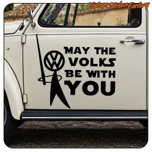 Pegatina MAY THE VOLKS BE WITH YOU. Comprar pegatinas.