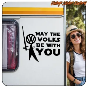 Pegatina MAY THE VOLKS BE WITH YOU. Comprar pegatinas.