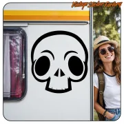 SKULL 1 STICKER. BUY VINYL STICKERS.