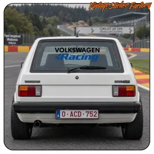 Volkswagen Racing sticker model 1 | Vinyl decal for VW car
