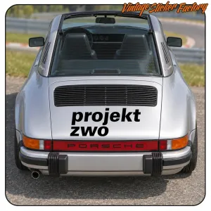 Projekt Zwo sticker | Vinyl decal for classic or performance Volkswagen