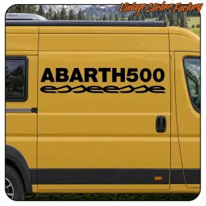 AUTOCOLLANT ABARTH 500 - ESSESSES. ACHETEZ DES AUTOCOLLANTS EN VINYLE.