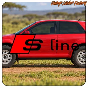 S LINE (AUDI) - 2 STICKER. BUY VINYL STICKERS.