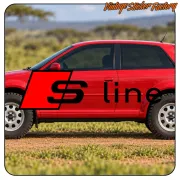 S LINE (AUDI) - 2 STICKER. BUY VINYL STICKERS.