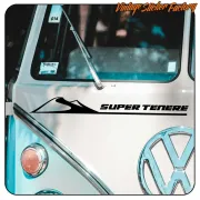 Autocollant Super Ténéré en vinyle découpé