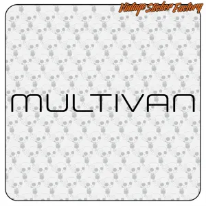 MULTIVAN AUFKLEBER. KAUFEN SIE VINYLAUFKLEBER.