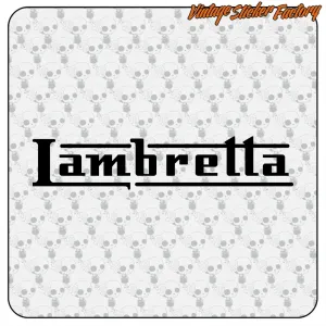 LAMBRETTA - 4 AUFKLEBER. KAUFEN SIE VINYLAUFKLEBER.