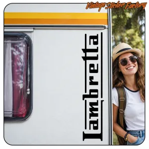 LAMBRETTA - 4 AUFKLEBER. KAUFEN SIE VINYLAUFKLEBER.