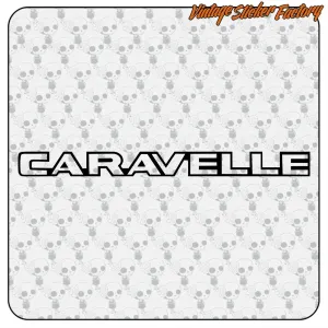 Autocollant CARAVELLE en vinyle découpé