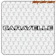 Autocollant CARAVELLE en vinyle découpé