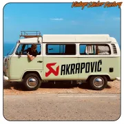 AKRAPOVIC - 2 AUFKLEBER. KAUFEN SIE VINYLAUFKLEBER.