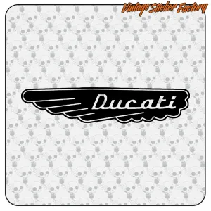 DUCATI - 2 AUFKLEBER. KAUFEN SIE VINYLAUFKLEBER.
