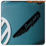 DUCATI - 2 AUFKLEBER. KAUFEN SIE VINYLAUFKLEBER.