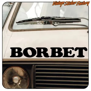 BORBET STICKER. BUY VINYL STICKERS.