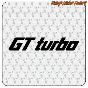 GT TURBO STICKER. BUY VINYL STICKERS.