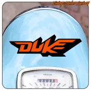 Autocollant KTM Duke orange noir | Vinyle bicolore