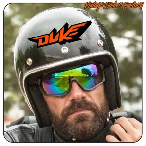 KTM Duke Aufkleber orange schwarz | Zweifarbiges Vinyl