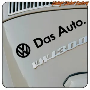 VW Das Auto Aufkleber kaufen | Vinyl für Volkswagen Auto