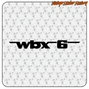 Pegatina WBX6 | Vinilo para VW T3 y wasserboxer 6 cilindros