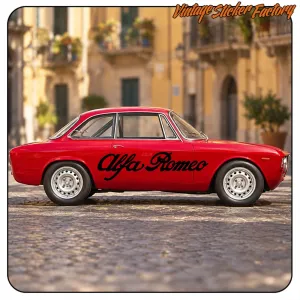 AUTOCOLLANT ALFA ROMEO. ACHETEZ DES AUTOCOLLANTS EN VINYLE.