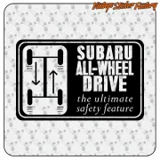 Subaru All-Wheel Drive Aufkleber | Dekorfolie