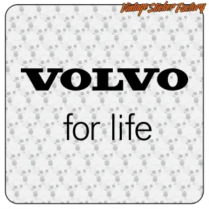 AUTOCOLLANT VOLVO FOR LIFE. ACHETEZ DES AUTOCOLLANTS EN VINYLE.
