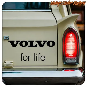 VOLVO FOR LIFE STICKER. BUY VINYL STICKERS.