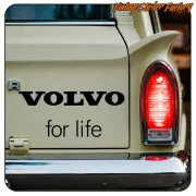 AUTOCOLLANT VOLVO FOR LIFE. ACHETEZ DES AUTOCOLLANTS EN VINYLE.