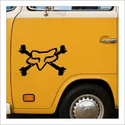 FOX BONES STICKER. BUY VINYL STICKERS.