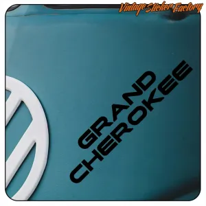 GRAND CHEROKEE AUFKLEBER. KAUFEN SIE VINYLAUFKLEBER.