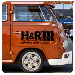 Pegatina H&R SPRINGS AND MORE. Comprar pegatinas.