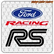 FORD RACING RS STICKER. BUY VINYL STICKERS.
