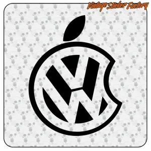 Volkswagen Apple sticker | Vinyl decal for VW car