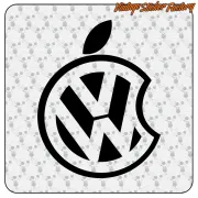 Pegatina Volkswagen Apple | Vinilo para coche VW