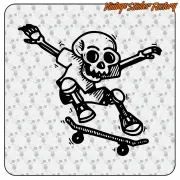 Pegatina SKATER SKULL. Comprar pegatinas.