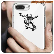 SKATER SKULL AUFKLEBER. KAUFEN SIE VINYLAUFKLEBER.