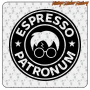 Pegatina ESPRESSO PATRONUM para amantes del café